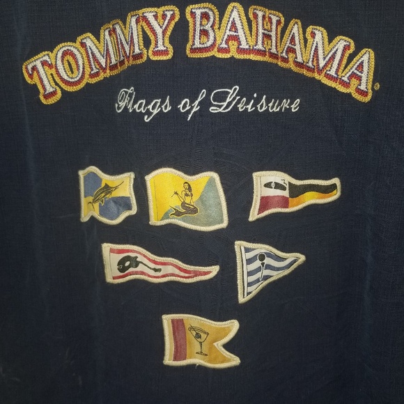 7 Medium Tommy Bahama Camp Shirts - Picture 3 of 8
